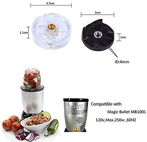 Base Gear Compatible with Magic Bullet Blender MB1001 250W Blade Gear Replacement Part