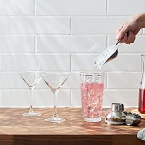 Houdini 24oz Glass Cocktail Shaker, Includes Six Recipes
