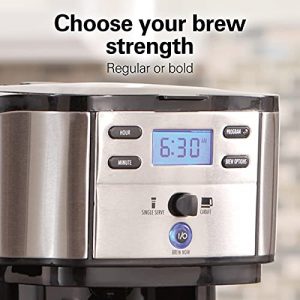 Hamilton Beach 2-Way Brewer Coffee Maker, Single-Serve and 12-Cup Pot, Black/Stainless Steel(49980A), Carafe