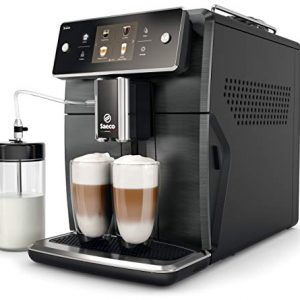 Saeco Xelsis Super Automatic Espresso Machine, Titanium Metal Front, SM7684/04