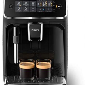 Philips 3200 Series Fully Automatic Espresso Machine w/ Milk Frother, Black, EP3221/44 & Philips Saeco AquaClean Filter 2 Pack, CA6903/22