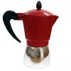 IMUSA USA Red Aluminum Stovetop 6-cup Classic Italian and Cuban Espresso Maker (B120-43T)