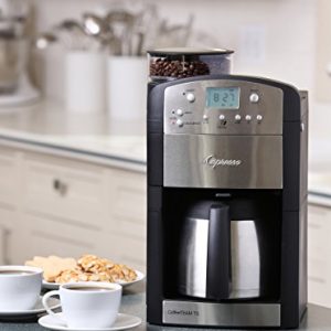 Capresso 465 CoffeeTeam TS 10-Cup Digital Coffeemaker with Conical Burr Grinder and Thermal Carafe