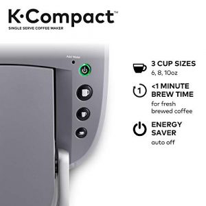 Keurig K-Compact Single-Serve K-Cup Pod Coffee Maker (Grey)