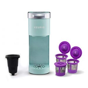 Reusable K Cups for Keurig K-Mini and K Mini Plus with Adapter by PureHQ | Keurig Mini Plus Refillable Kcups for Mini Keurig (3 Refillable Coffee Pods + Adapter)