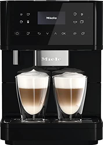 NEW Miele CM 6160 MilkPerfection Automatic Wifi Coffee Maker & Espresso Machine Combo, Obsidian Black - Grinder, Milk Frother