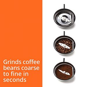 KRUPS GX204 One-Touch Grinder for Coffee, Spice, and Dry Herb with Stainless Steel Blades, 12 cup capacity