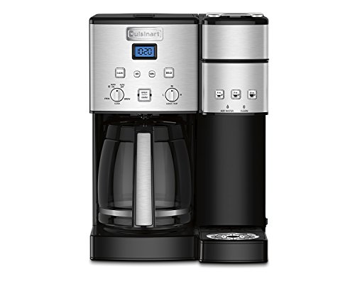 Cuisinart SS-15P1 Coffeemaker and Single-Serve Brewer Coffee Center, 12-Cup Glass, Stainless Steel