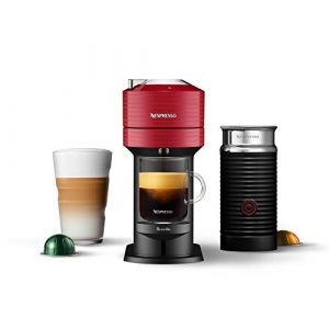 Nespresso BNV550RED Vertuo Next Espresso Machine with Aeroccino by Breville, Cherry