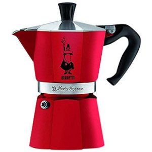 Bialetti Moka Express 3 Cup Espresso Maker (Passion Red, 3-Cup)