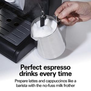 Hamilton Beach Espresso Machine with Steamer - Cappuccino, Mocha, & Latte Maker (40715)
