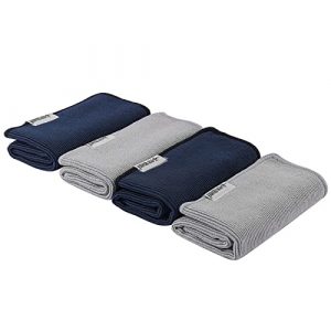 MHW-3BOMBER Coffee Bar Towel Square Cleaning Cloths Barista Micro Cloth 4 Pack -Make The Perfect Coffee or Espresso bar Tool Coffee Machine Cleaning Cloth Soft Barista Towel CT5322