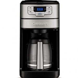 Cuisinart DGB-400 Automatic Grind & Brew 12-Cup Coffeemaker, Black/Stainless Steel