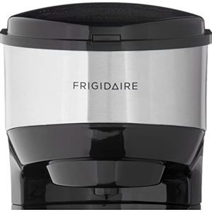 Frigidaire ECMK103 1 Cup Single Serve Retro Coffee Maker with Fast Brew Technology & Single Touch Control, Ideal for Tight Places on Countertops or Office Tables, Black