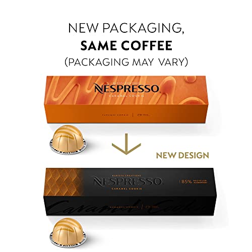 Nespresso Capsules VertuoLine, Barista Flavored Pack, Mild Roast Coffee, 30 Count Coffee Pods, Brews 7.77 Ounce