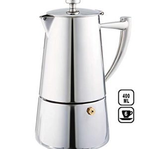 Cuisinox Roma 6-cup Stainless Steel Stovetop Moka Espresso Maker