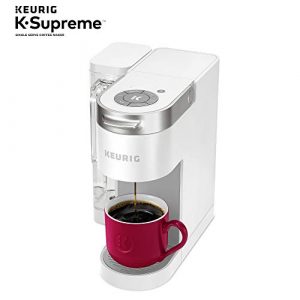 Keurig K-Supreme Coffee Maker, Single Serve K-Cup Pod Coffee Brewer, With MultiStream Technology, 66 Oz Dual-Position Reservoir, and Customizable Settings, White