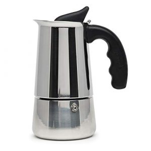 Primula Premium Stainless Steel Stovetop Espresso and Coffee Maker, Moka Pot for Classic Italian Style Café Brewing, Four Cup