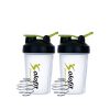 Solofit Protein Shaker Bottles with Shaker Balls– Leak Proof Smoothie & Drink Shaker Bottle – Portable Supplement Mixer Cup - Ideal for Fitness Enthusiasts, Athletes (20 Ounce - 2 Pack)