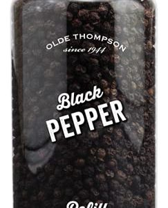 Olde Thompson Black Pepper, 5.8oz - Must have Kitchen Essential, Pantry or Spice Rack Necessity, Great for Seasoning Fish, Poultry, Popcorn, Chips, Eggs, and Meat, Perfect for Cooking and Grilling