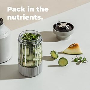 Beast Blender + Hydration System | Blend Smoothies and Shakes, Infuse Water, Kitchen Countertop Design, 1000W (Cloud White)
