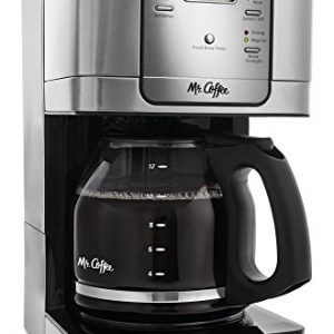 Mr. Coffee 12-Cup Programmable Coffee Maker, Stainless Steel