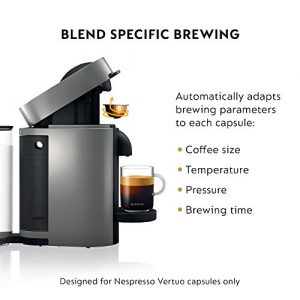 Nespresso Vertuo Plus Coffee and Espresso Maker by De'Longhi, Grey