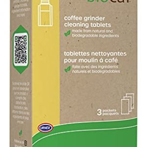 Urnex Full Circle Coffee Grinder Cleaning Tablets - 3 Single Use Packets - Coffee Grinder Cleaner Removes Coffee Residue and Oils