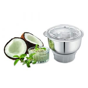 BOSS Crown Mixer Grinder, Jar Capacity: Wet Jar-1400 Dry Jar-1150 Chutney Jar-450 ML, White & Grey