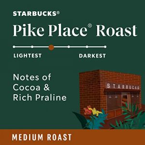Starbucks Medium Roast Ground Coffee — Pike Place Roast — 100% Arabica — 1 bag (28 oz.)