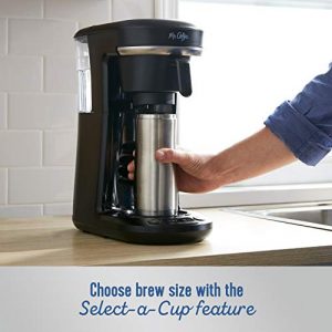 Mr. Coffee® Pod + 10-Cup Space-Saving Combo Brewer, Black