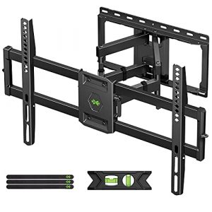 USX MOUNT Full Motion TV Wall Mount for Most 47-84 inch Flat Screen/LED/4K TV, TV Mount Bracket Dual Swivel Articulating Tilt 6 Arms, Max VESA 600x400mm, Holds up to 132lbs, Fits 8” 12” 16