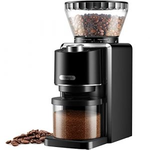 Biugh Conical Burr Coffee Grinder, Espresso Bean Grinder, Electric Automatic Burr Mill with 35 Precise Grind Setting, 12 Cup, Black