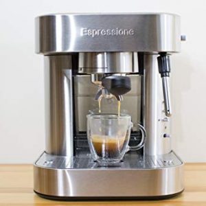 Espressione Stainless Steel Espresso Machine, 1.5 L