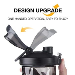 BLACKUBE Electric Protein Shaker Bottles - 24 oz Rechargeable Vortex Mixer Cup | BPA Free | Made with Tritan | For Making Protein Shakes