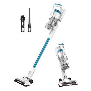 Eureka RapidClean Pro Lightweight Cordless Vacuum Cleaner, High Efficiency Powerful Digital Motor LED Headlights, Convenient Stick and Handheld Vac, Essential, White