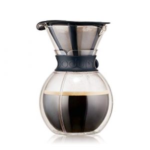 Bodum Pour Over Double Wall Coffee Maker, 16.2 x 14.9 x 22.2 cm,Transparent