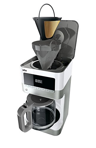 Braun KF6050WH BrewSense Drip Coffee Maker, White