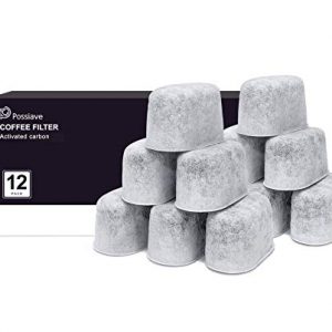 Possiave 12-Pack Charcoal Water Filters Compatible with Breville BWF100 Machines, Breville Espresso Machine Water Filter Replacements