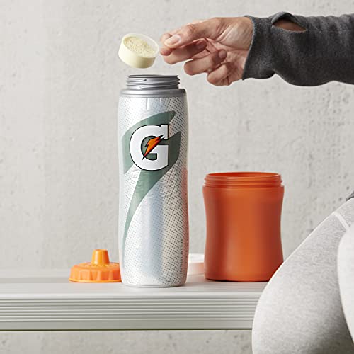 Gatorade Insulated Squeeze Bottle, 30oz, Silver, BPA Free, Double-Wall Insulation