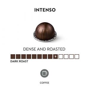Nespresso Capsules VertuoLine, Intenso, Dark Roast Coffee, 30 Count Coffee Pods, Brews 7.77 Ounce