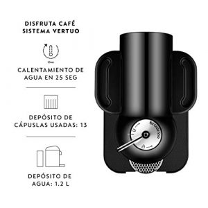 Nespresso GCA1-US-BK-NE VertuoLine Coffee and Espresso Maker, Black (Discontinued Model)