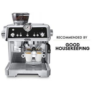 De'Longhi La Specialista Espresso Machine with Sensor Grinder, Dual Heating System, Advanced Latte System & Hot Water Spout for Americano Coffee or Tea, Stainless Steel, EC9335M