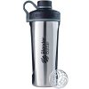 BlenderBottle Radian Shaker Cup Insulated Stainless Steel Water Bottle with Wire Whisk, 26-Ounce, Natural/Black