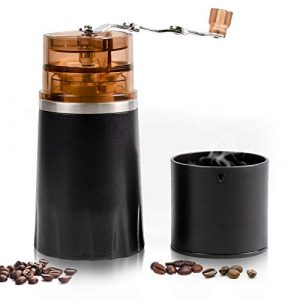 Auletin Portable Coffee Maker-Coffee Grinder And Maker All In One, Pour Over Coffee Maker Set for Espresso, Hand Coffee Maker with Double-wall Vacuum, Stainless-steel Filter, Great for Travel,Camping