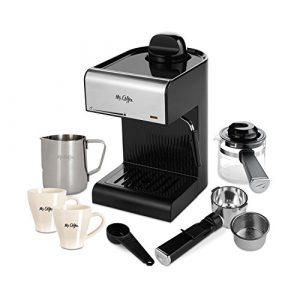 Mr. Coffee BVMC-ECM180 Steam Espresso with Starter Set, Black