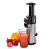 DASH Deluxe Compact Masticating Slow Juicer, Easy to Clean Cold Press Juicer with Brush, Pulp Measuring Cup, Frozen Attachment and Juice Recipe Guide - Graphite