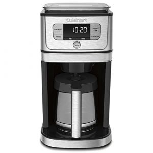 CUISINART DGB-800C Cuisinart Fully Automatic 12-Cup Burr Grind & BrewTM Coffeemaker, Black/Silver, 1 Count, Silver