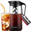 Mueller Cold Brew Coffee Maker, 2-Quart Heavy-Duty Tritan Pitcher, Iced Coffee Maker and Tea Brewer with Easy to Clean Reusable Mesh Filter