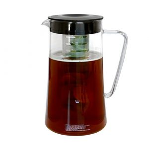 West Bend Fresh Iced Tea and Coffee Maker Includes an Infusion Tube to Customize The Flavor, Features Auto Shut-Off Clean, 2.75 Quart, Black